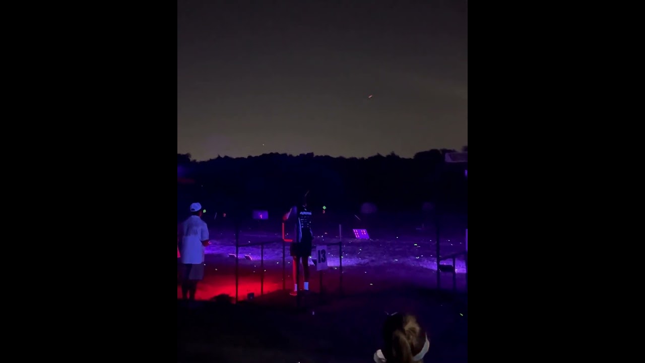 Shooting in dark night. #clayshooting