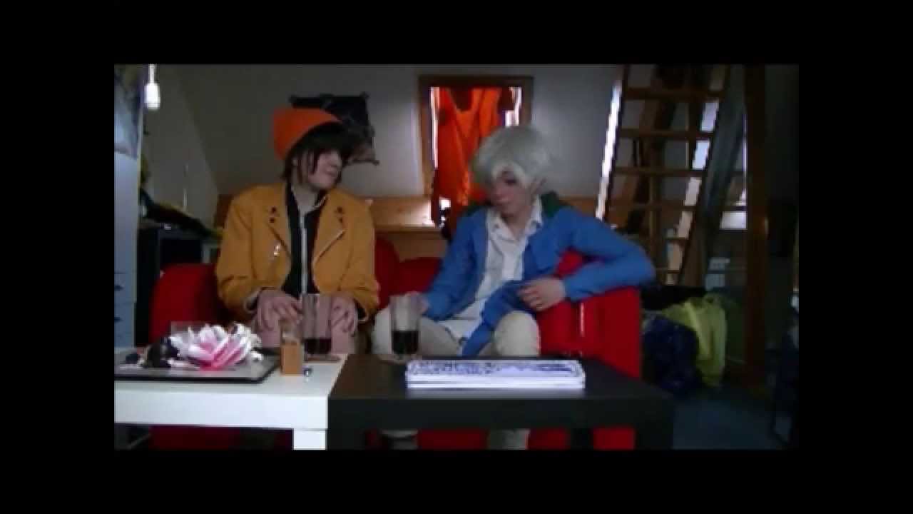 Yukki and Akise: drunk