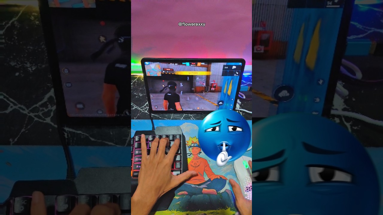 Pc❌mini mobile setup ✅Free Fire Gaming Keyboard|⌨️🖱📱Mix Pro Geek Gamer #freefire #mixpro #geekgamer