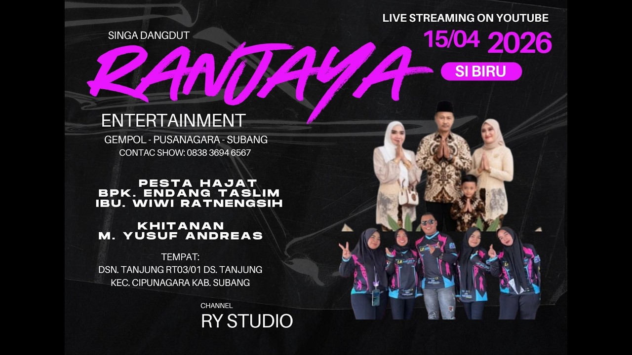 🔴LIVE SINGADANGDUT RANJAYA ENTERTAINMENT | TANJUNG - CIPUNAGARA - SUBANG | 15 APRIL 2026