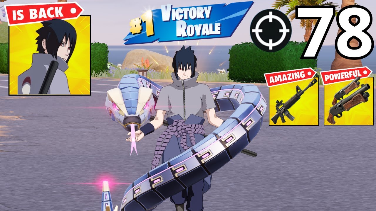 78 Elimination SASUKE Solo Vs Squads WINS Zero Build (NEW FORTNITE CHAPTER 7 SEASON 1)
