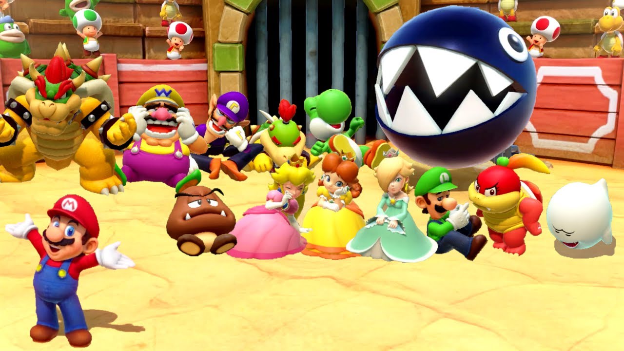 Super Mario Party - Mario vs All Characters (Minigame Battle)