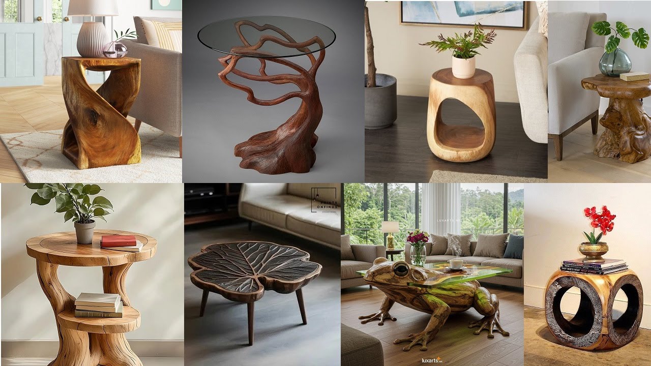 Rustic Décor Ideas: How to Style a Tree-Trunk Table