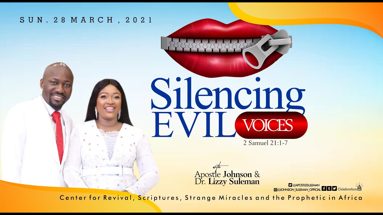 Must Watch😍😍 SILENCING EVIL VOICES By Apostle Johnson Suleman  ( Sunday Service 28 March 2021)