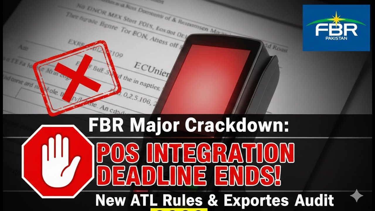 FBR Major Crackdown: POS Integration Deadline Ends! 🛑 New ATL Rules & Exporters Audit, POS INVOICES