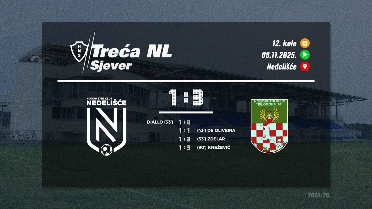 NK Nedelišće - NK Bilogora 91 1:3 (08.11.2025.)