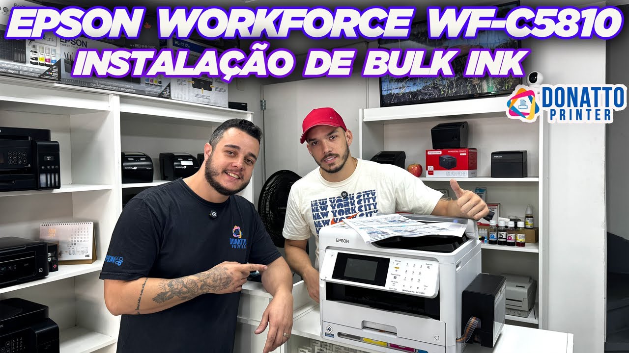 EPSON WORKFORCE WF-C5810 INSTALAÇÃO DE BULK INK - DONATTO PRINTER SANTA IFIGÊNIA