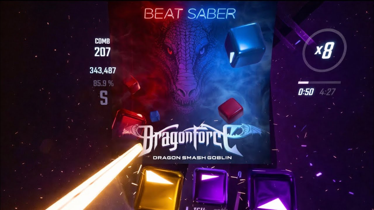 Trapping Myself In Beat Saber UNTIL I BEAT Dragon Smash Goblin On SUPER FAST