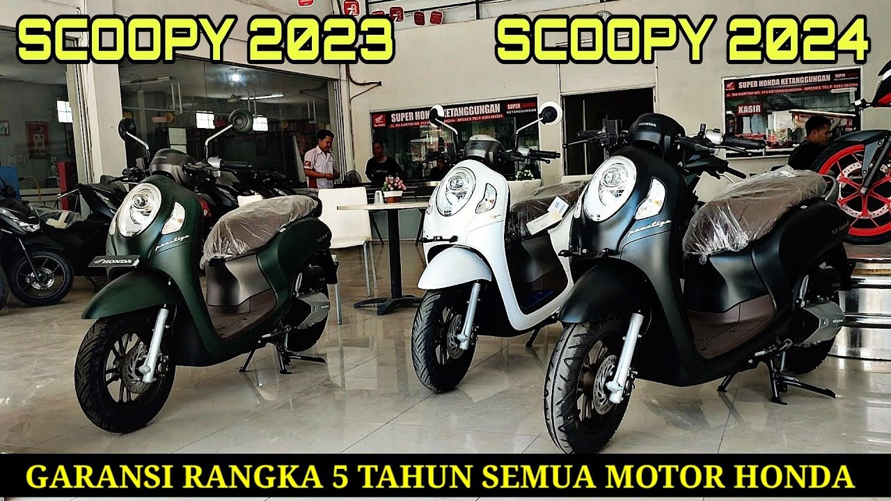 PERBEDAAN SCOOPY 2024 DENGAN SCOOPY 2023 GARANSI RANGKA 5 TAHUN