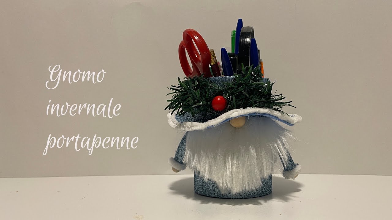 Gnomo invernale portapenne - Stefi64