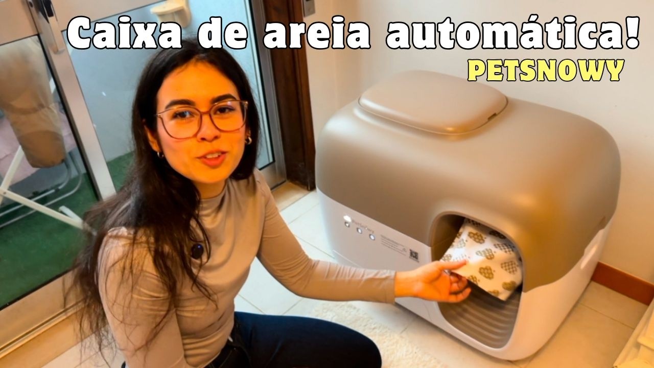O SONHO de toda MÃE DE PET 🙀🐈 - caixa de areia automática.