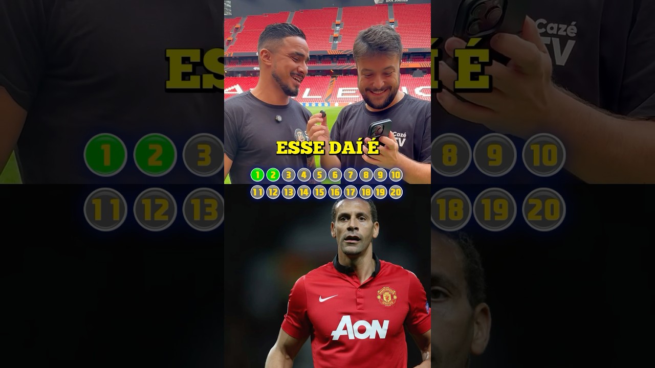 R$ 300 SE ACERTAR OS 20 JOGADORES #united #europaleague #shorts