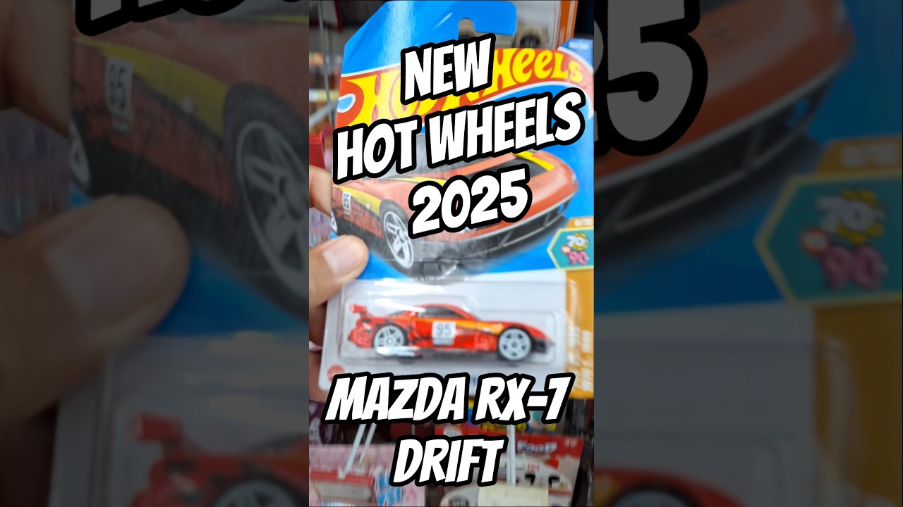 new hot wheels 2025 mazda rx-7 drift #hotwheels #2025 #mazda #mazdarx7 #driftcar #drift #shorts #toy