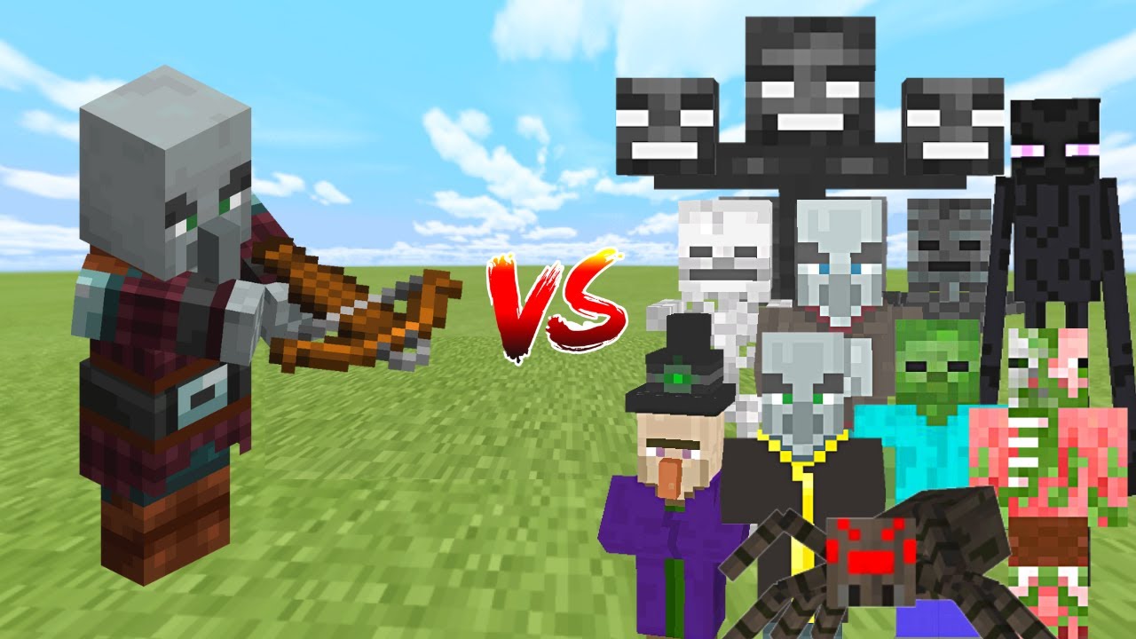 PILLAGER vs ALL MOBS in Minecraft