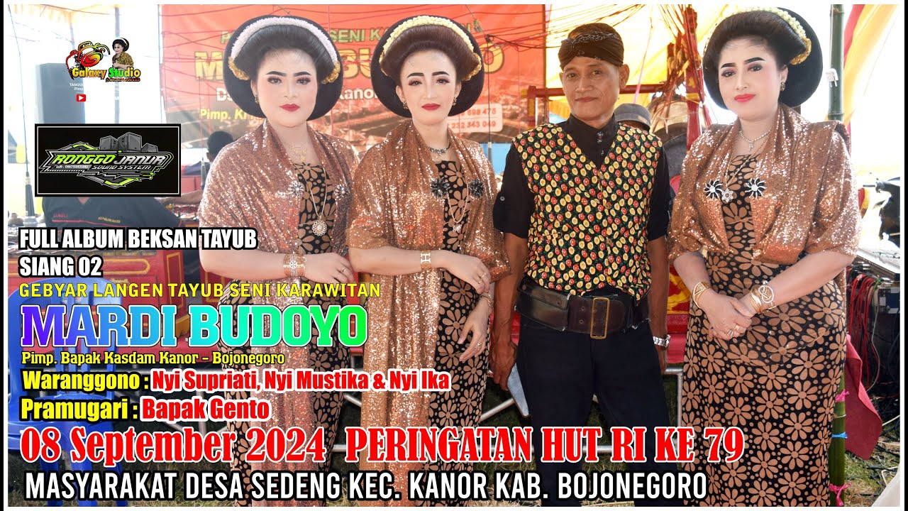 FULL BEKSAN TAYUB DESA SEDENG KEC  KANOR BOJONEGORO NYI SUPRIATI, NYI MUSTIKA & NYI IKA SIANG 02