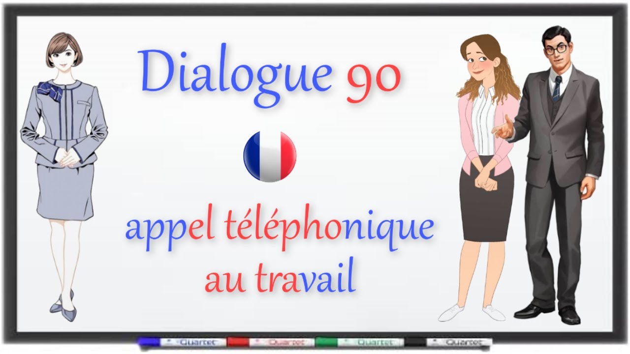 dialogue en français - french conversation : appel téléphonique au travail