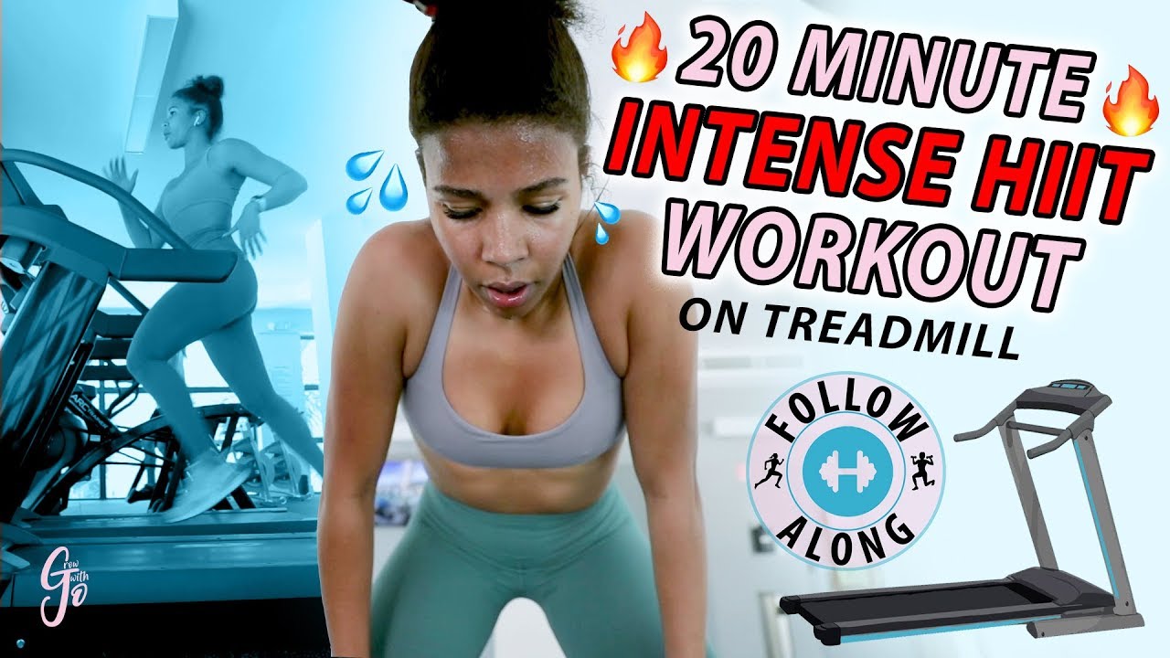 Easiest way to Burn 1000 calories! | 20 MINUTE INTENSE HIIT WORKOUT *TREADMILL follow along