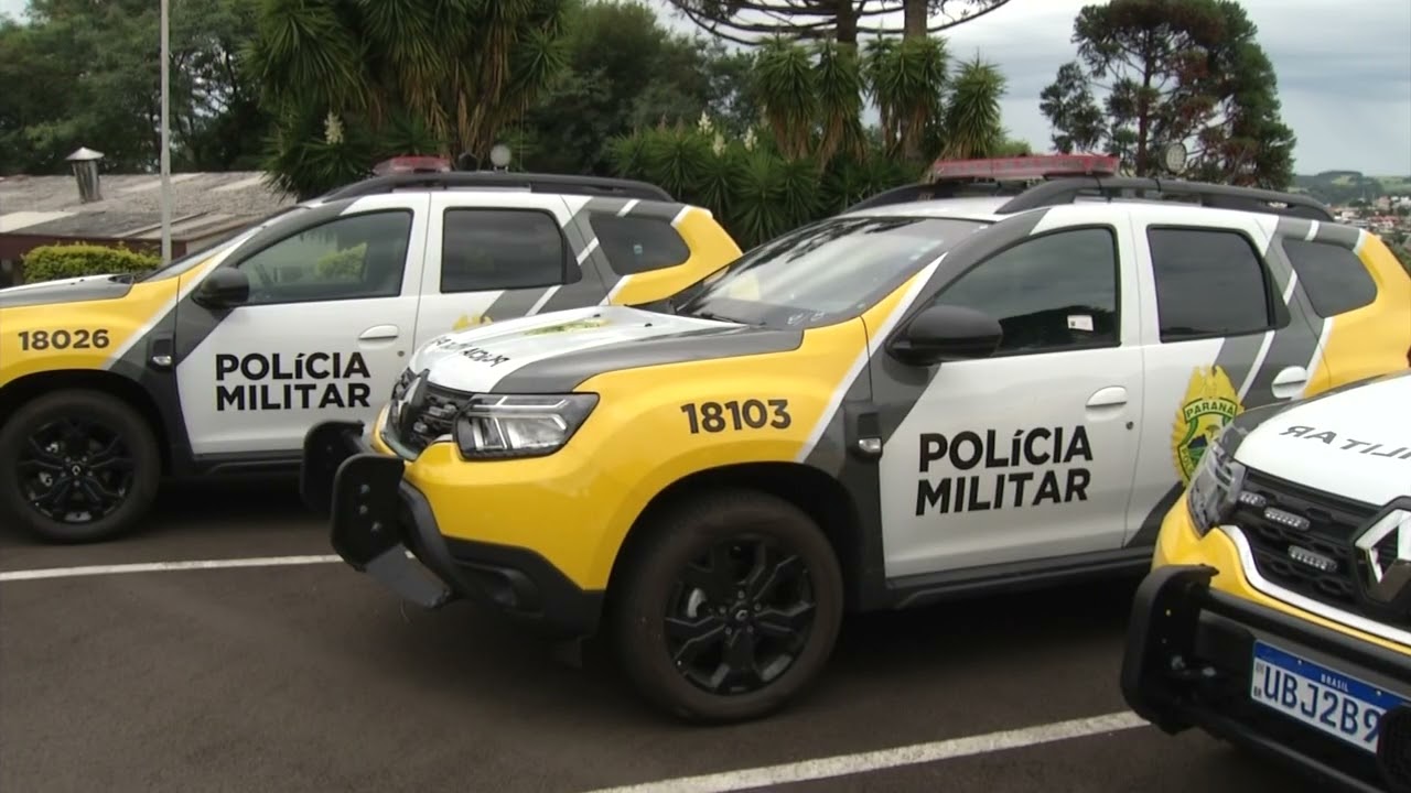 3º BPM recebe 12 novas viaturas da Secretaria de Segurança Pública do Paraná