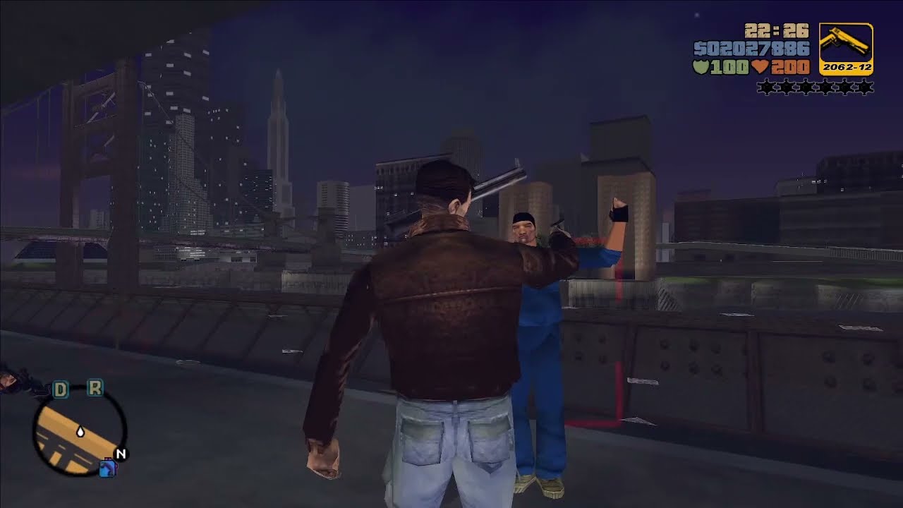 GTA 3 | Triads Vs Hoods Gang Warfare | Chinatown Train Station (PC)