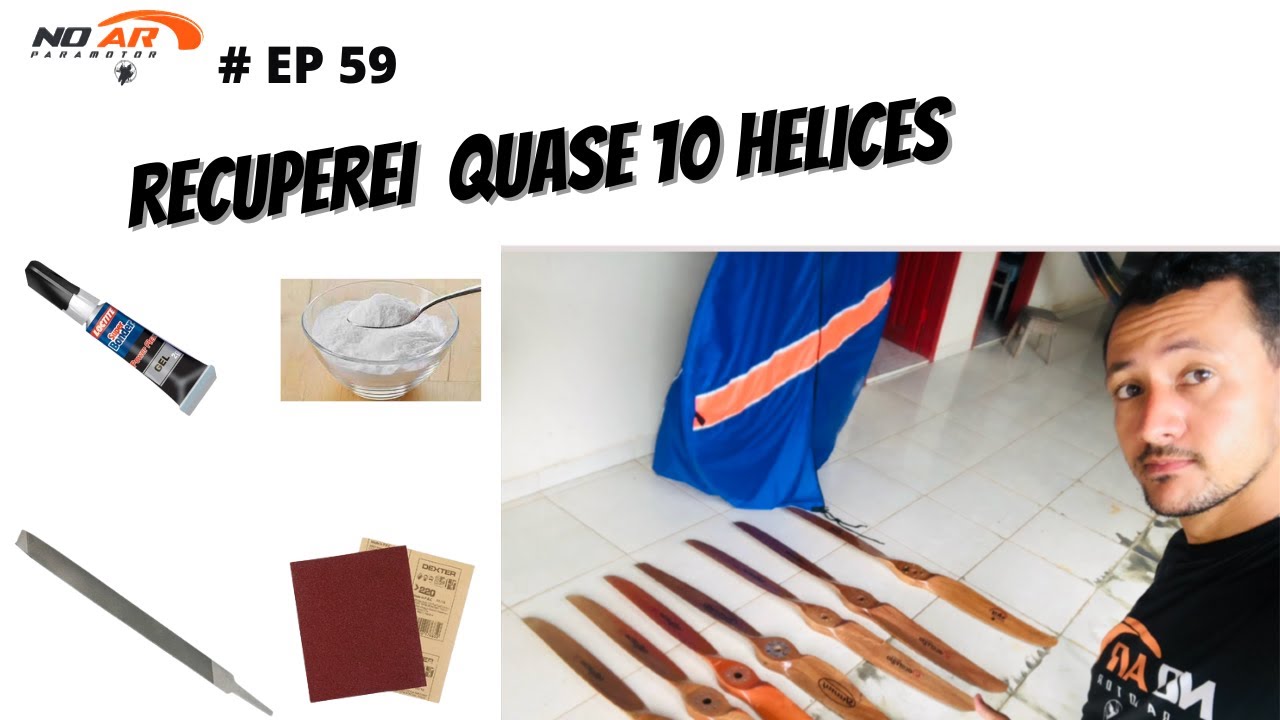 Recuperei 9 Hélices  de madeira usando apenas esses itens. ep 59