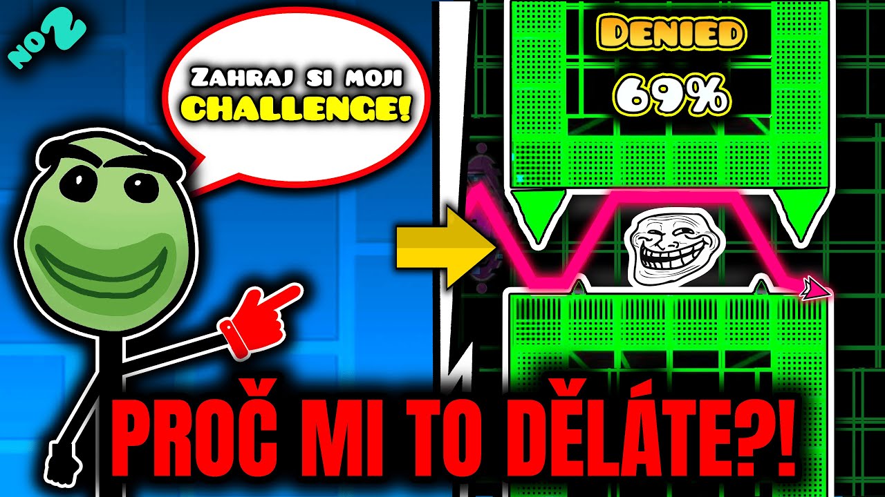 PITOMÁ CHALLENGE! (hraju VAŠE levely v Geometry Dash)