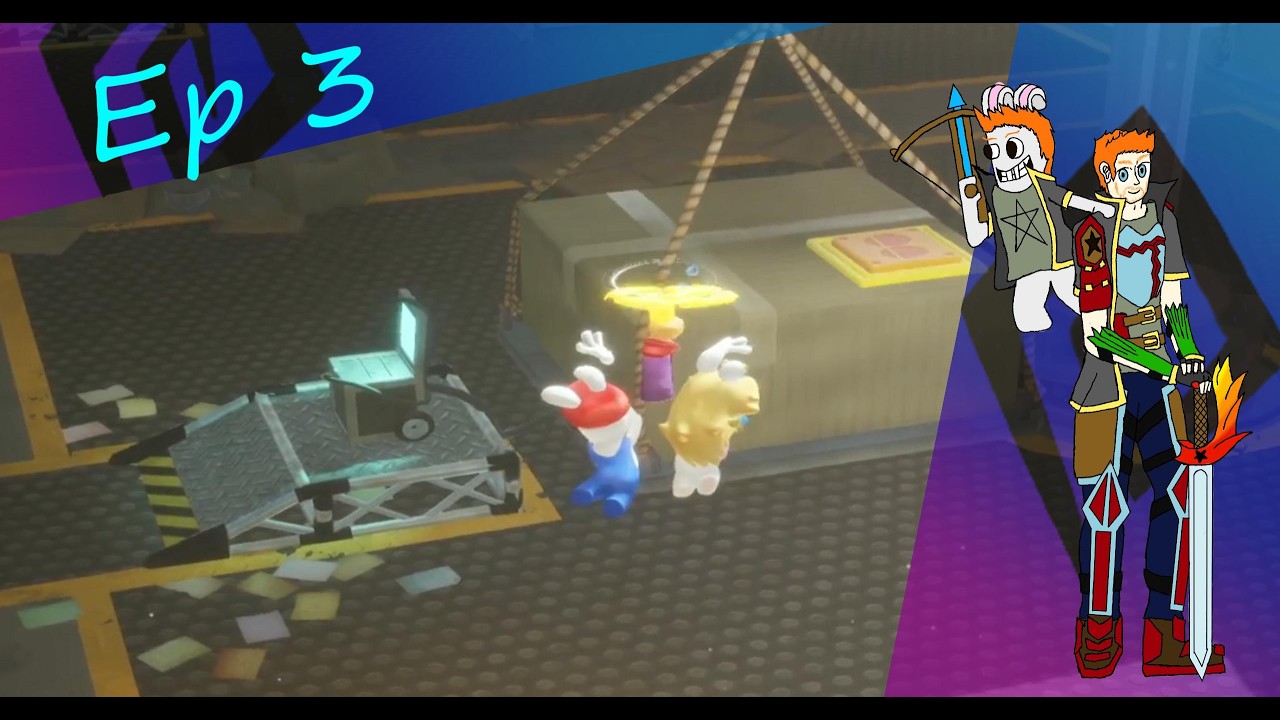 Snared by Puzzles in the Air (Mario and Rabbids: SoH [Rayman and the Phantom Show] ep3)
