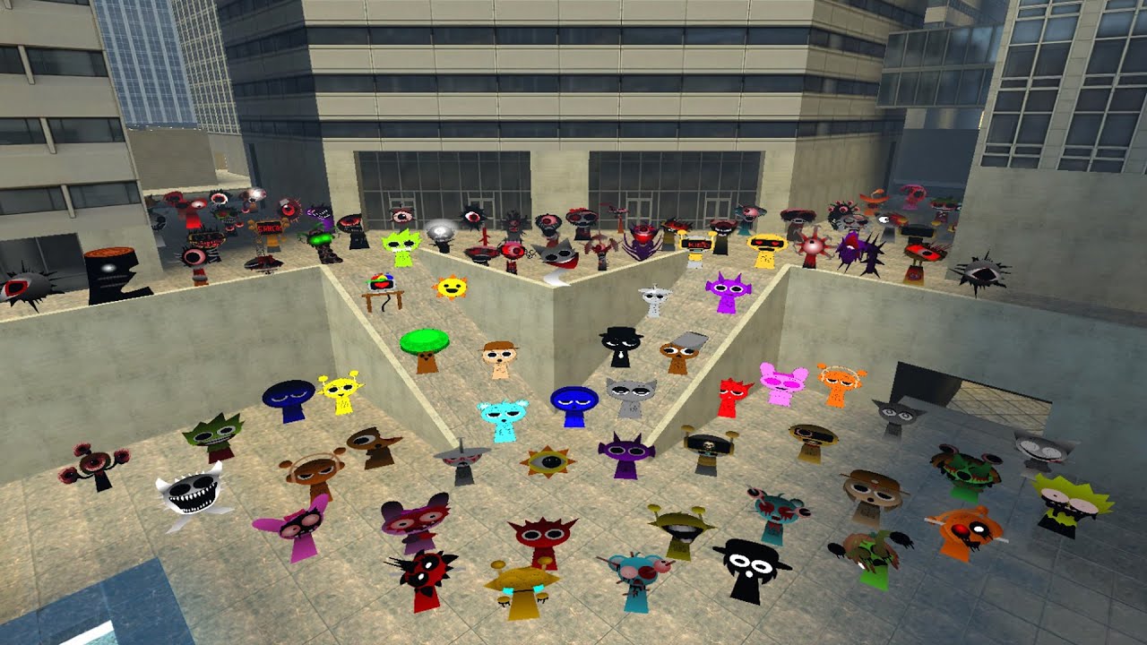 Nightmares Sprunki Nextbot in GOLDEN CITY ( Garry's Mod )