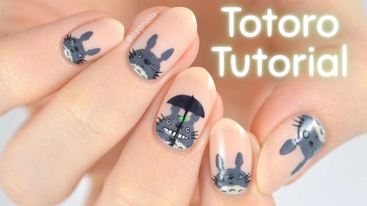 Totoro Nail Art Tutorial