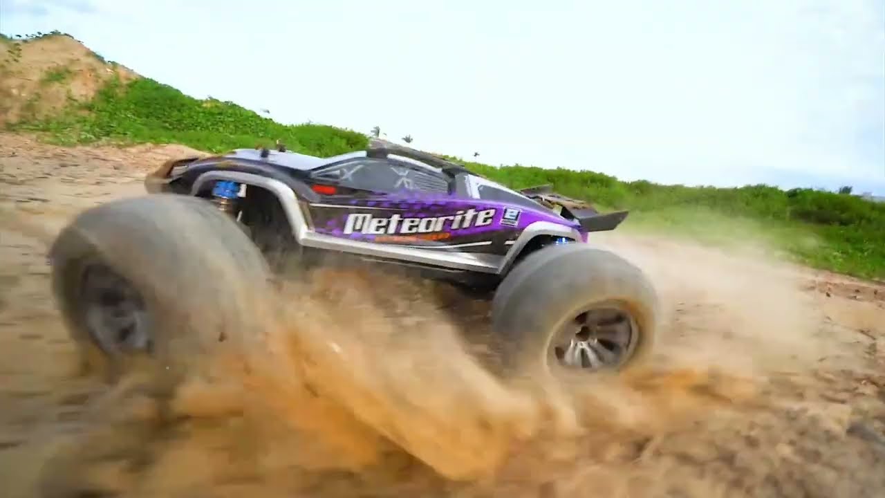 The car looked so cool the second it went airborne!#rc  #bigfoot  #rccars