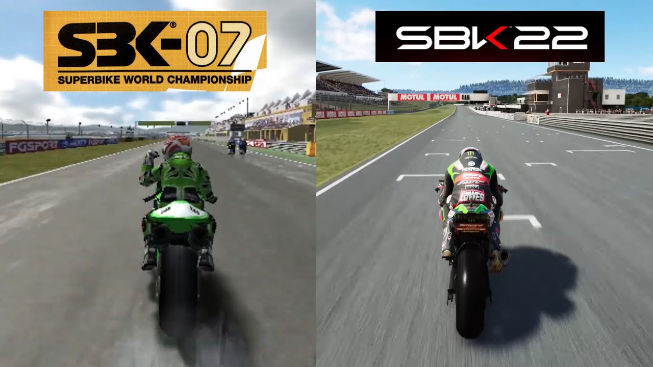Evolución juegos de SBK (2007 - 2022)