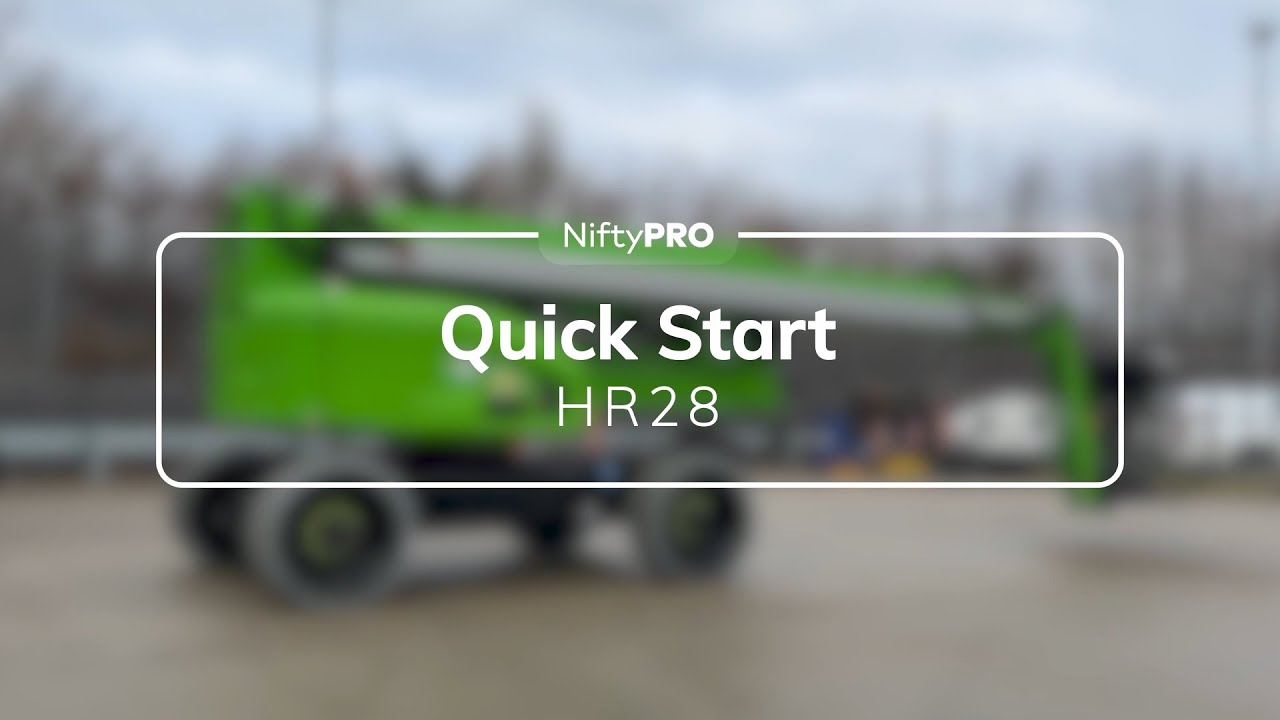 How to start and operate a Niftylift - HR28 4x4