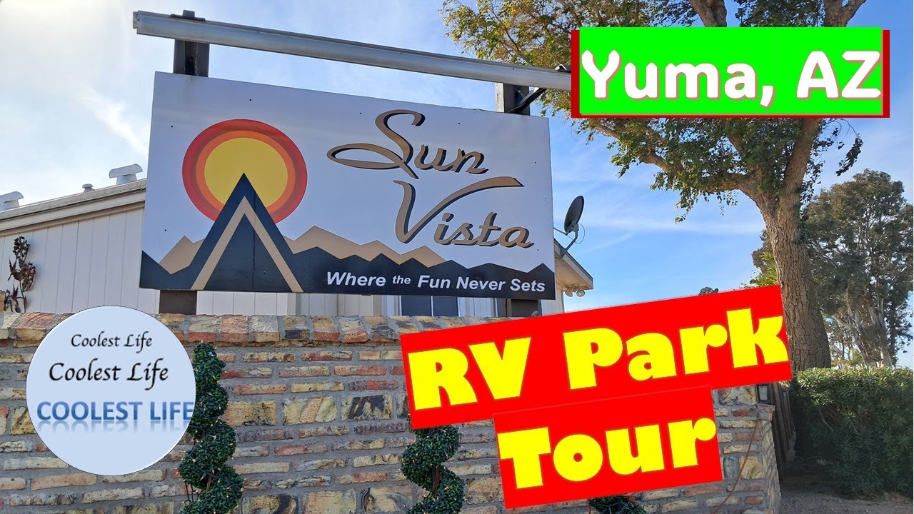 RV Park - Sun Vista, Yuma AZ - WOW what a park. Indoor pool, 10 Pickleball courts, RC Track
