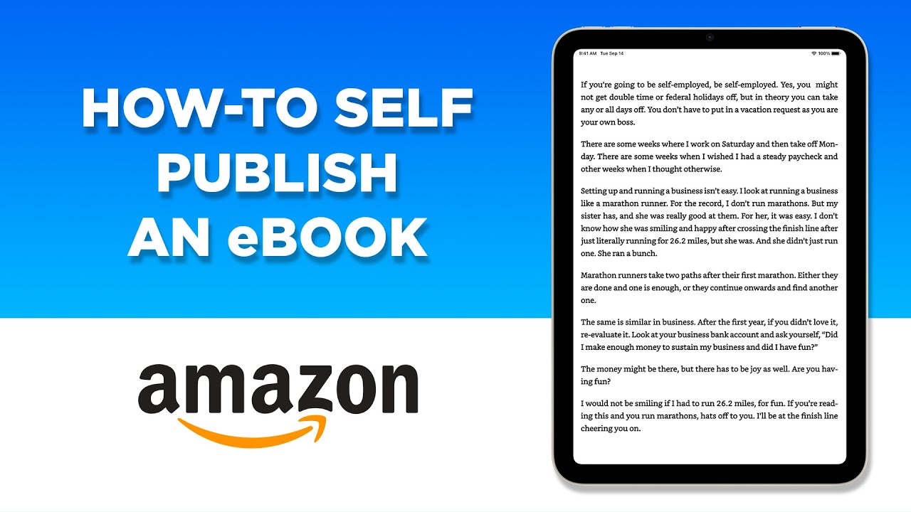How to Self Publish an eBook on Amazon (Step-by-step guide)