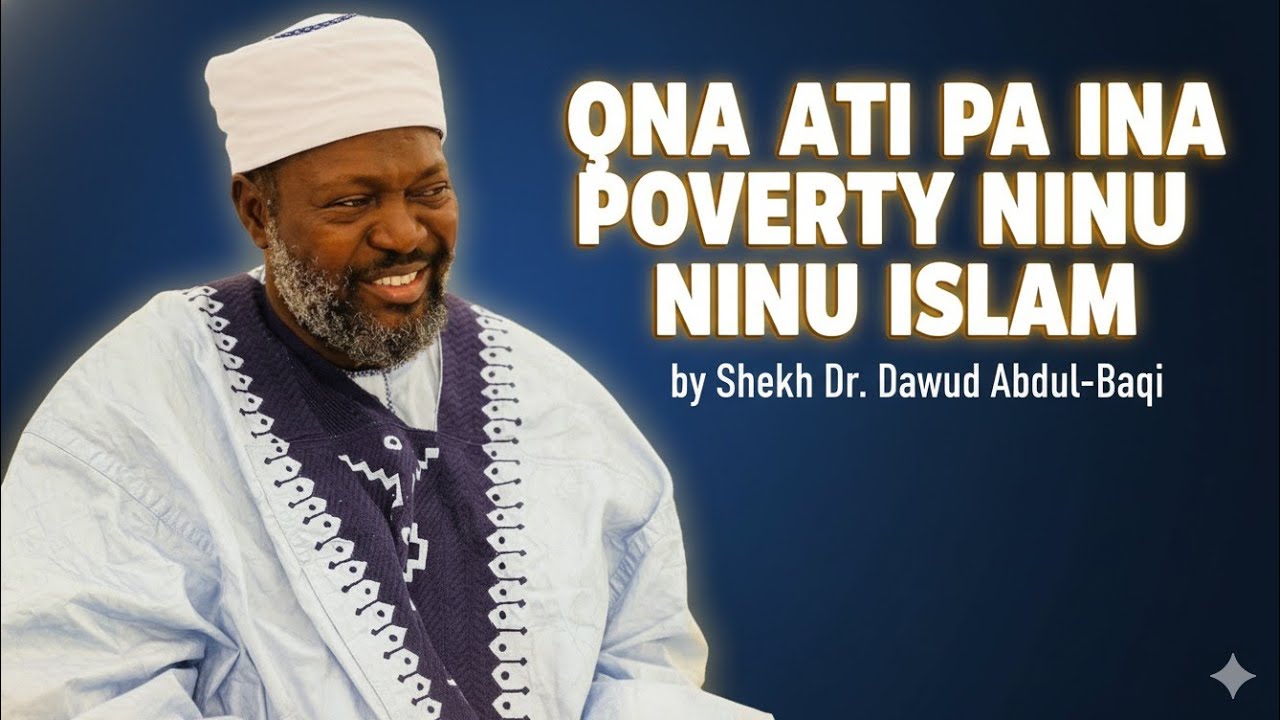 Poverty Eradication, Islamic Solutions --- by sheikh Dr. Dawud Abdul-Baaqi