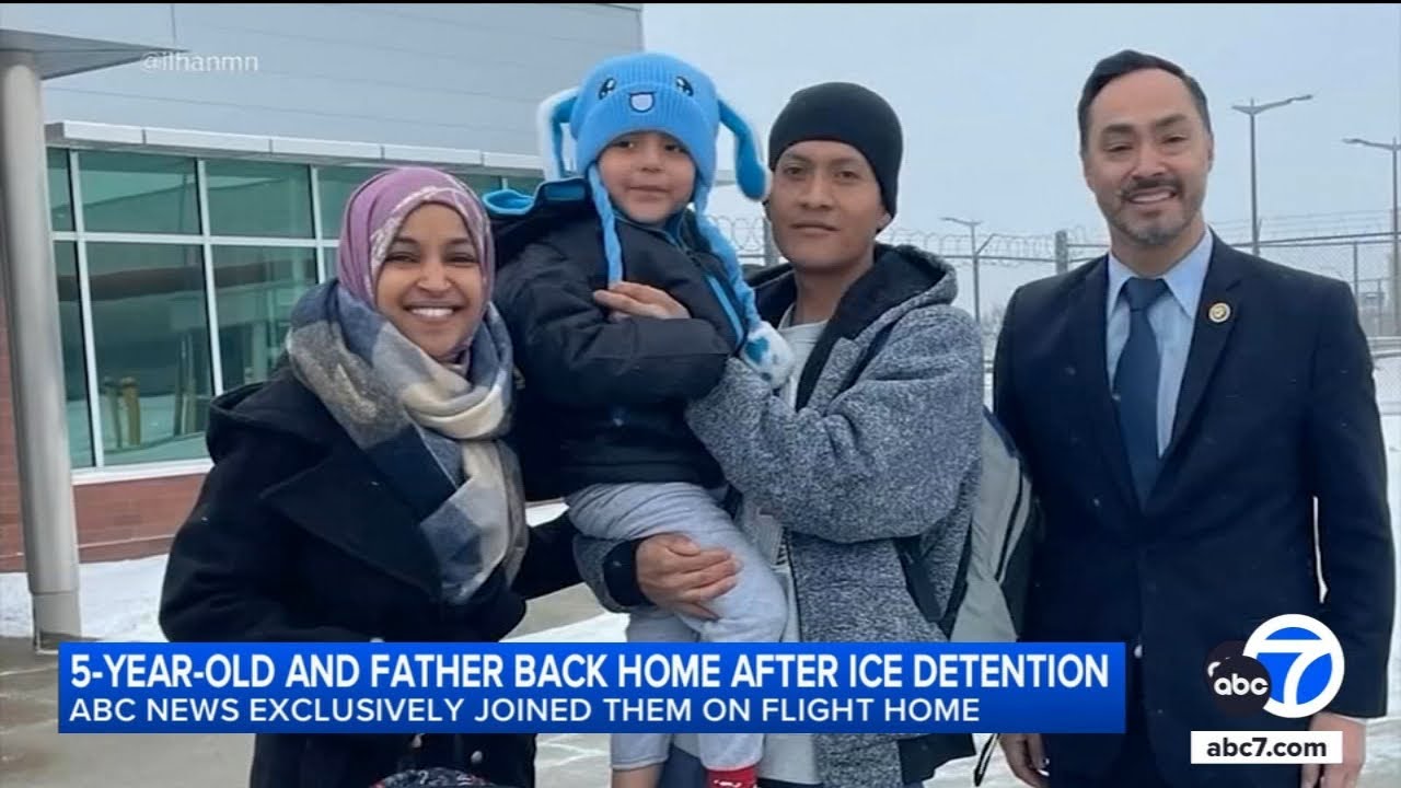 5-year-old and dad back home in Minneapolis after release from detention center