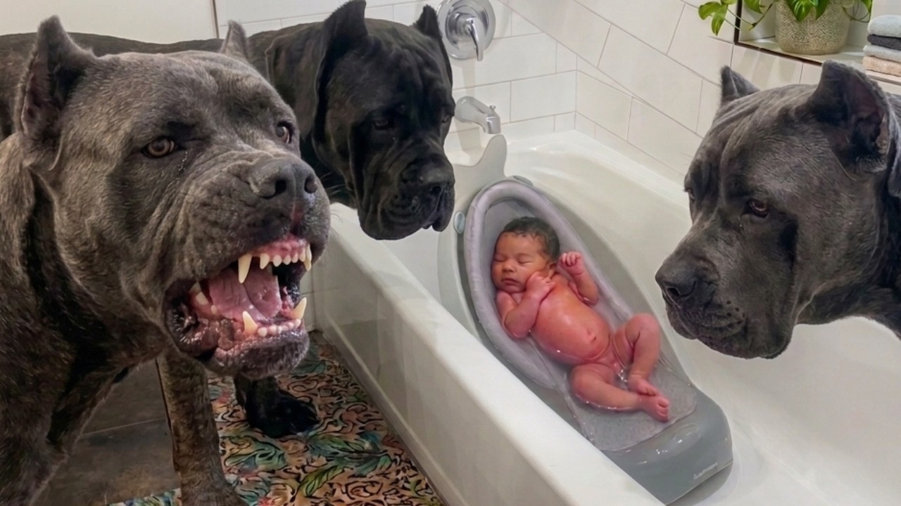 They Warned Us About 3 Fierce Cane Corsos With Our Baby… But What Happened Shocked Everyone
