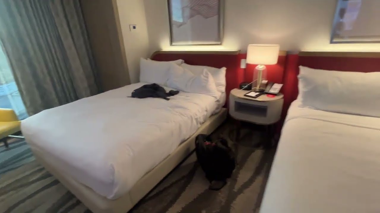 Conrad Premium 2 Queen Room Tour Strip View @ Conrad Resorts World Las Vegas Nevada