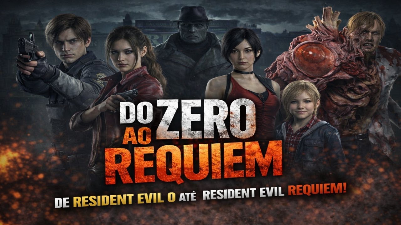 (PRIMEIRA VEZ JOGANDO) Resident Evil 2 Remake | Leon B – Do ZERO ao REQUIEM