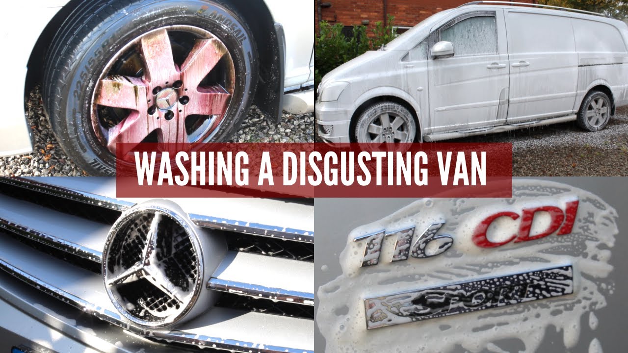 DEEP CLEANING A FILTHY MERCEDES VAN | Full Exterior Wash
