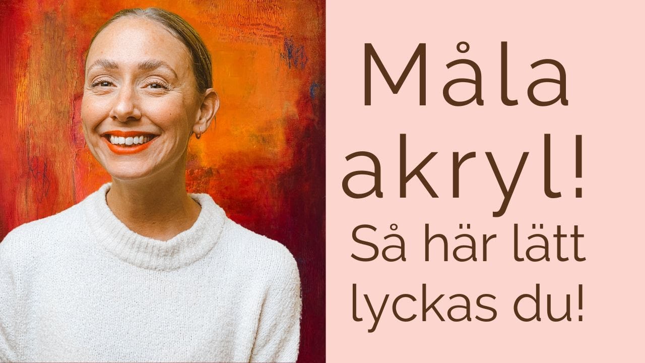 Hur du målar en bakgrund i akryl. Lätta nybörjartips!