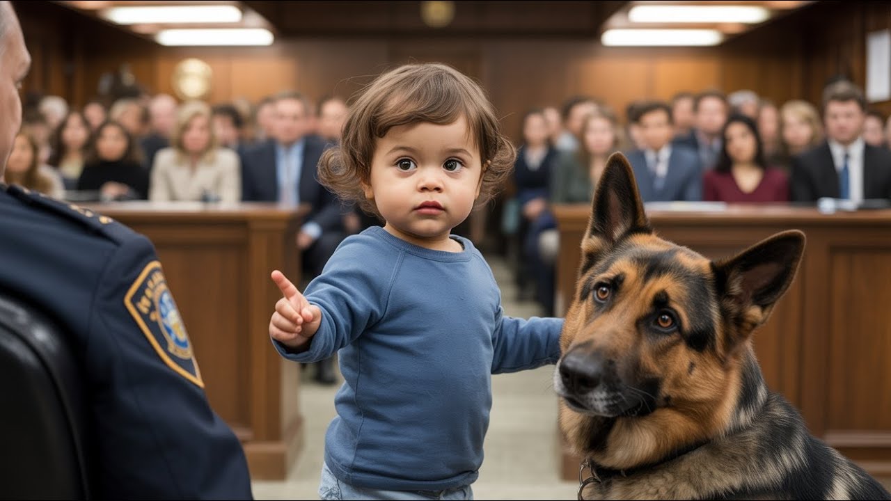 A 3-Year-Old Points at a Police Dog in Court — The Room Goes Silent