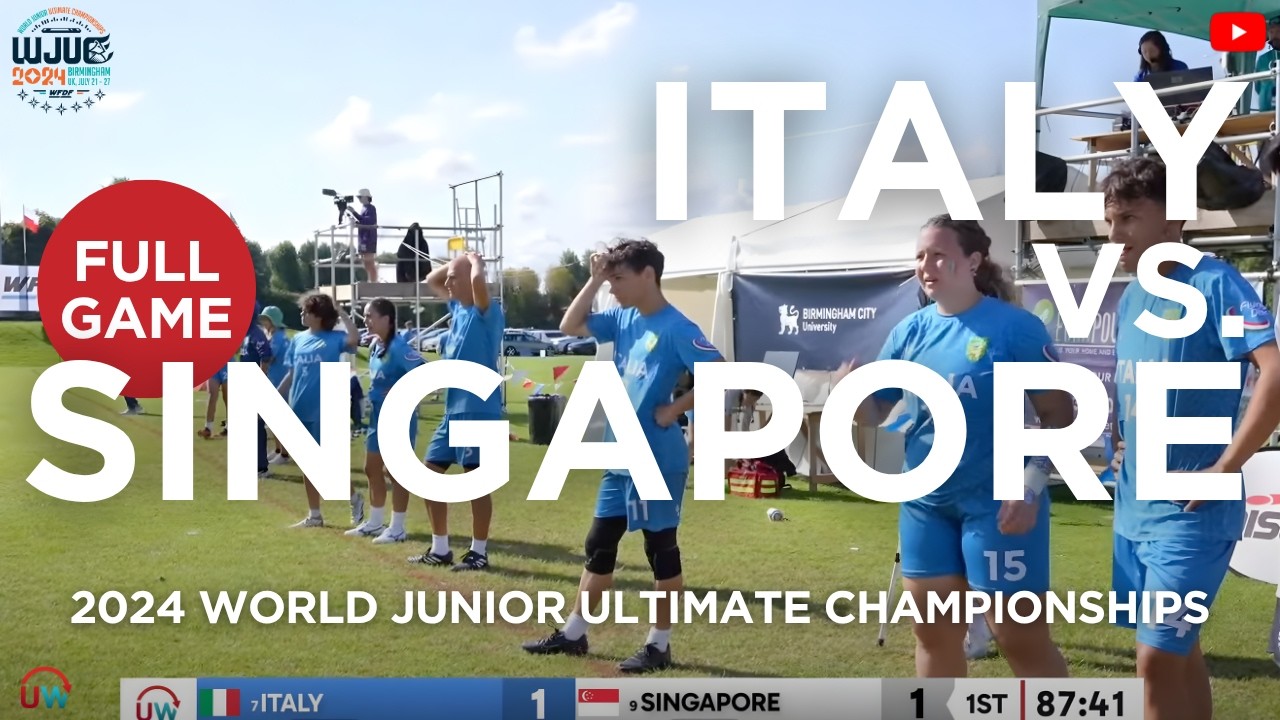 Italy vs. Singapore | Mixed Power Pool | 2024 World Junior Ultimate Championships