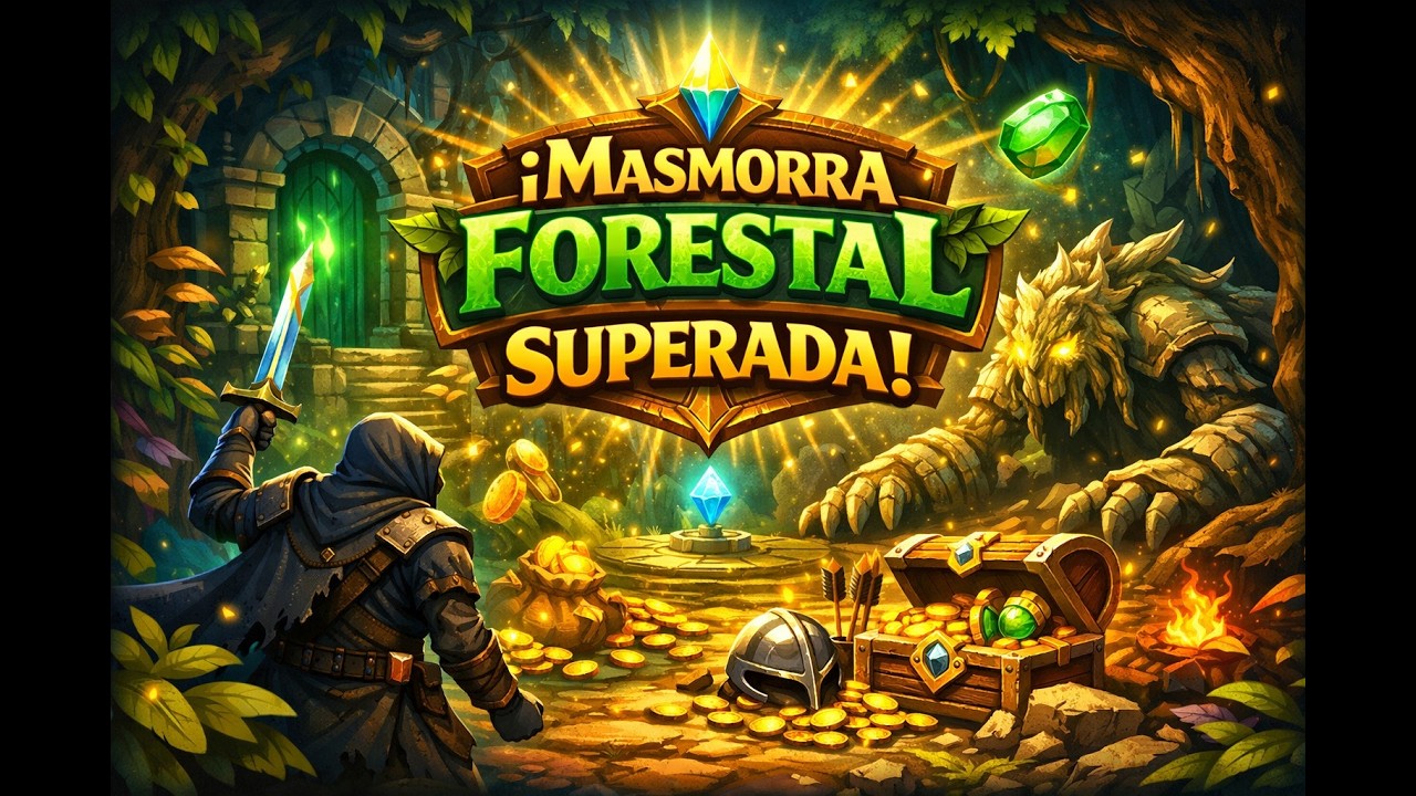 🌲🏹 Conquistador del Bosque: Masmorra Forestal Superada 🌟🗡️en Moonglither