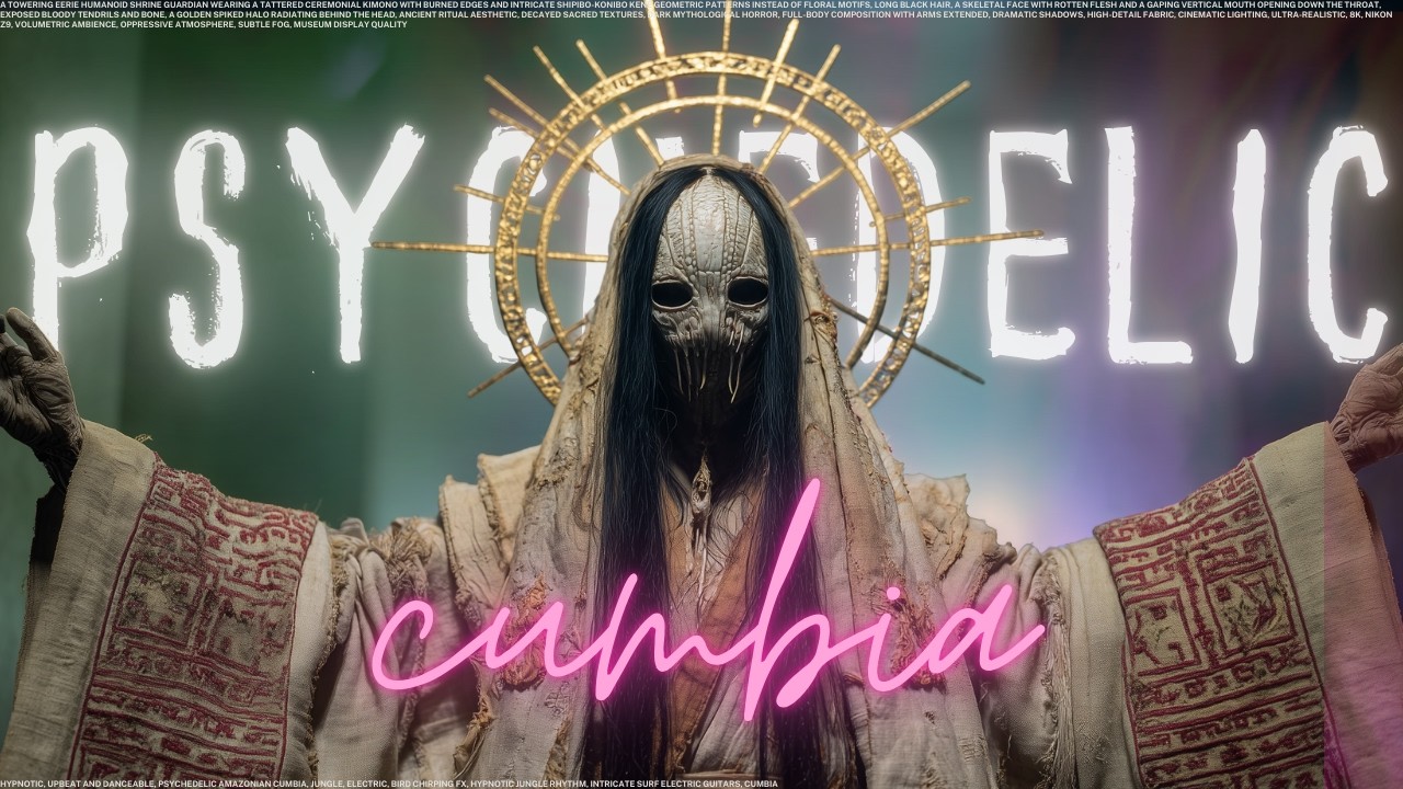 Ayahuasca Trip Simulation 👁️ Deep Focus & Trance | Psychedelic Amazonian Cumbia