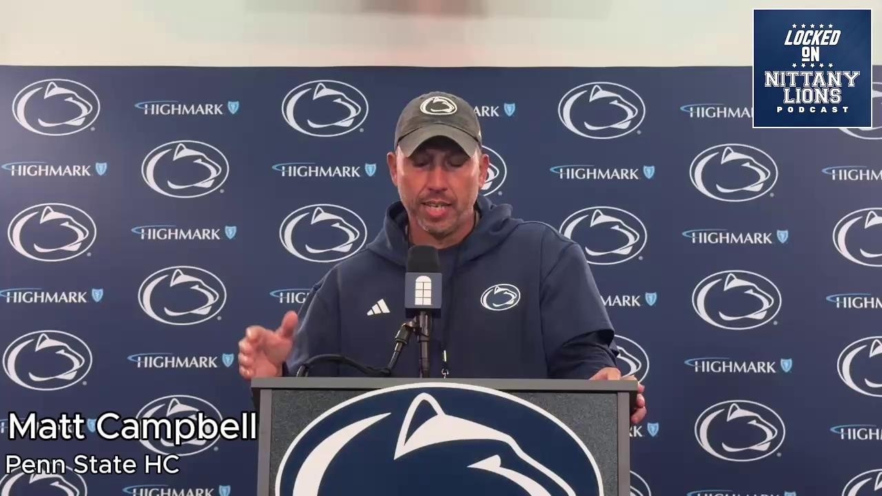 Penn State HC Matt Campbell Explains Quinton Martin's Absence, Running Back Rotation