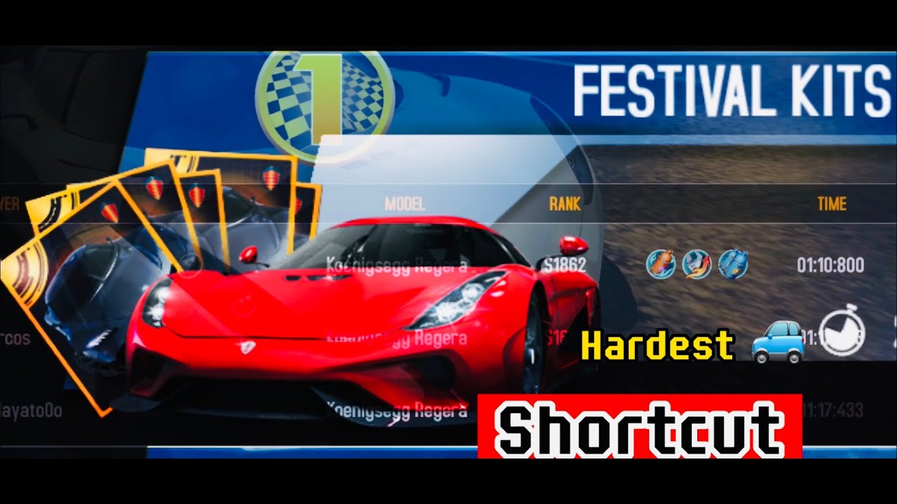 Asphalt 8 - Festival Kits 🏆 K. Regera [ Shortcut] Iceland