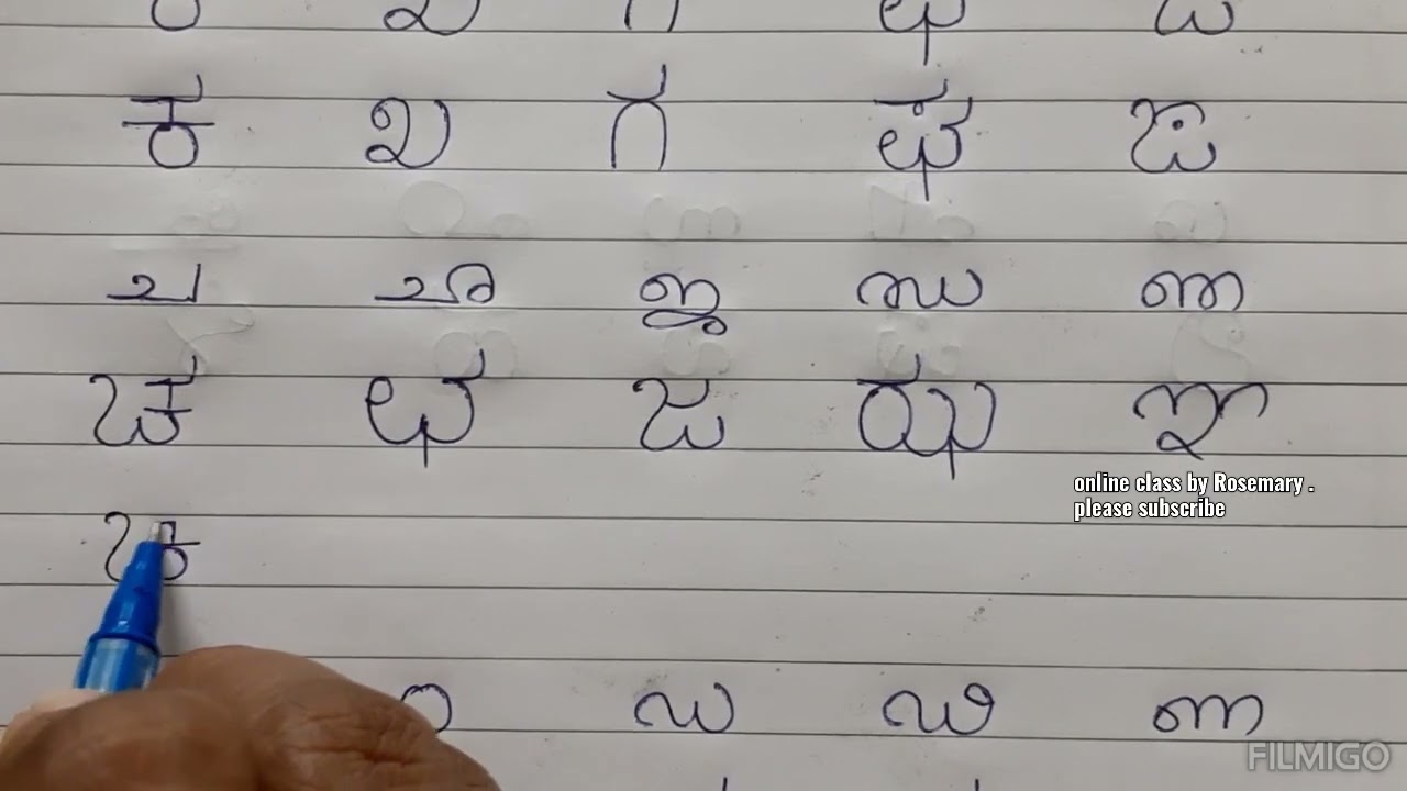 Kannada Alphabets____Varnamaale____Swaragalu || Vyanjanagalu