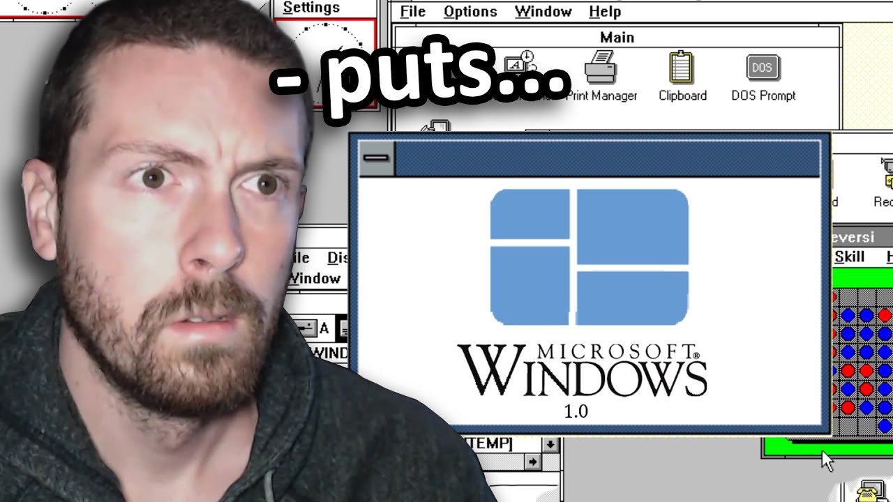 Instalei o WINDOWS 1.0 e estou indignado...