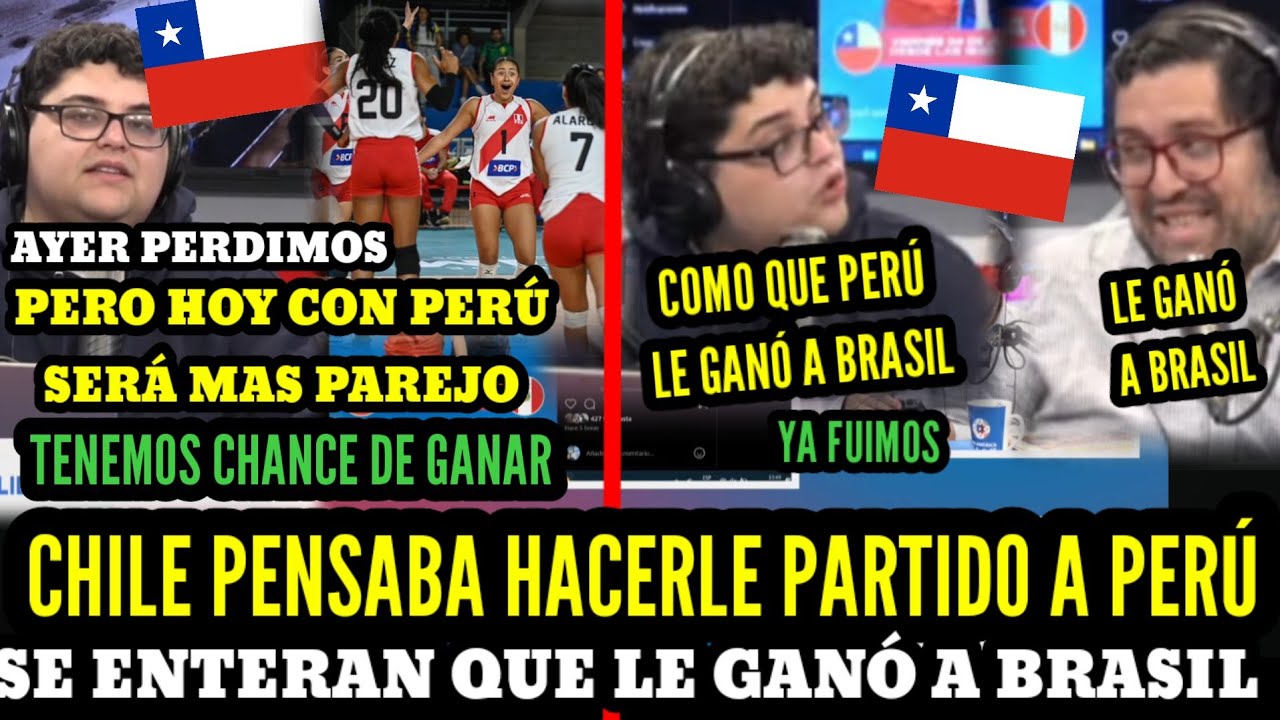 CHILENOS PENSABAN GANAR a PERÚ y se ENTERAN que PERÚ BAILO a BRASIL en VOLEY COPA AMERICA