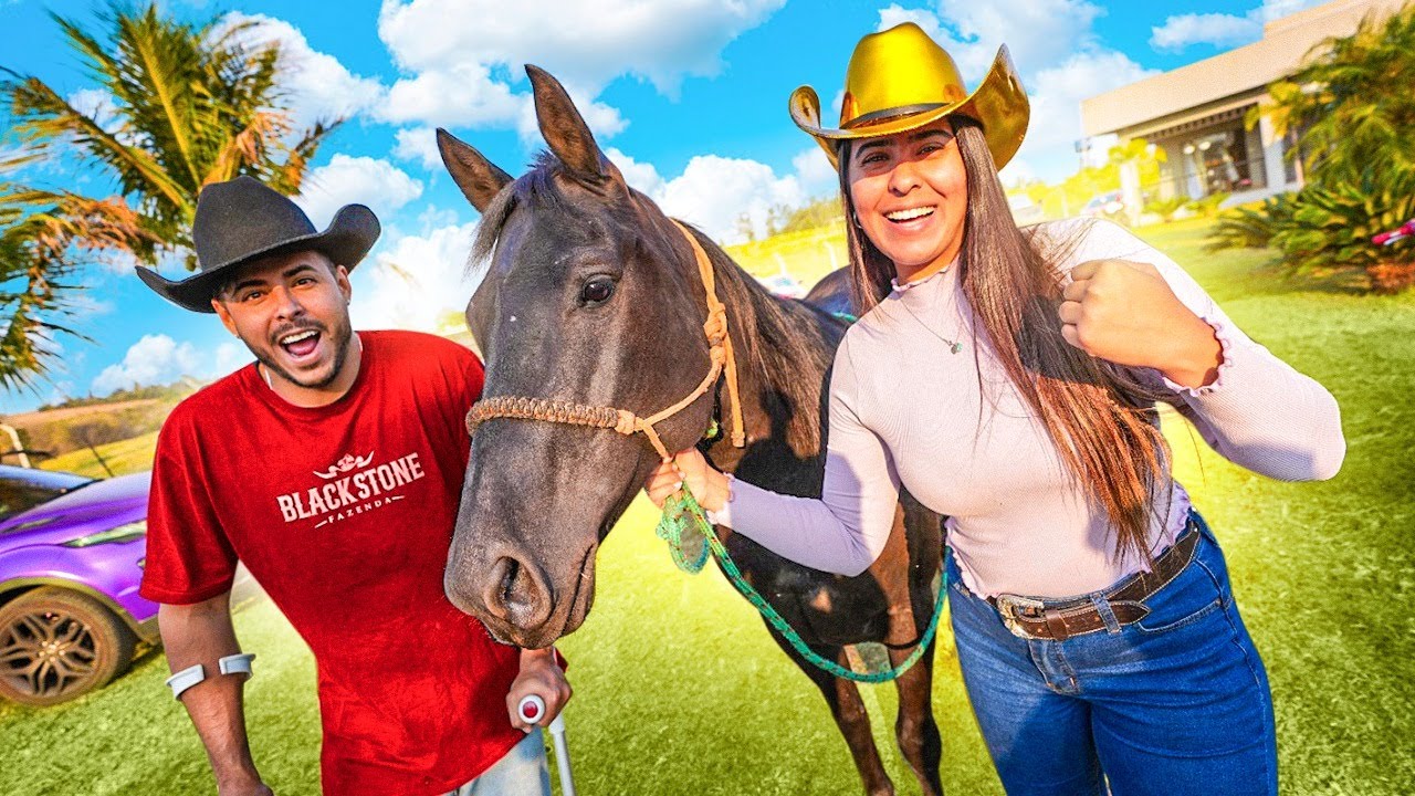 GANHEI UM CAVALO DO MEU IRMÃO RENATO ❤️